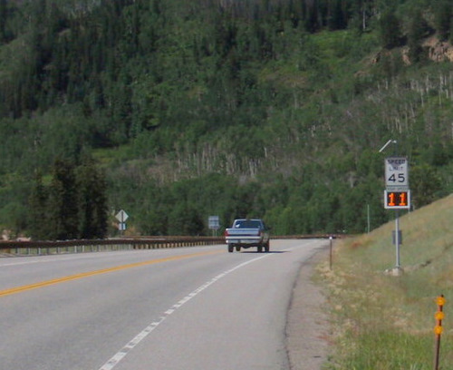 That is a slow truck.